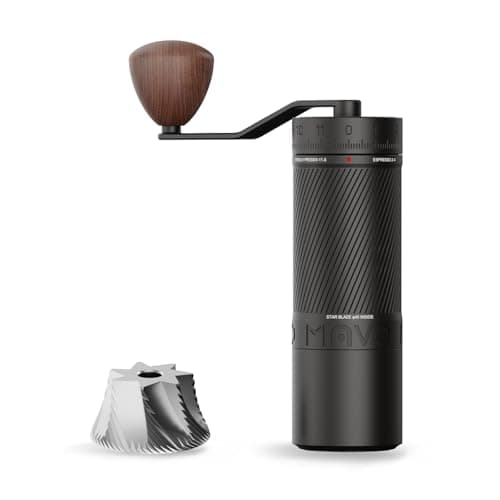 MAVO Manual Phantox Pro Premium 45mm Stainless Steel Conical Burr Coffee Grinder