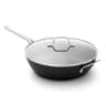 Calphalon 12-Inch Hard-Anodized Jumbo Frying Pan with Glass Lid and Extra High Capacity
