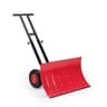 ONECHOI 29-Inch Manual Wheeled Snow Shovel with Polyurethane Solid Wheels