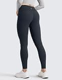 CRZ YOGA Matte Thermal Fleece-Lined Full Length Lounge Leggings 28-Inch
