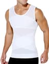 Arjen Kroos Men's Body Shaper Mesh Chest Compression Tank Top Undershirt