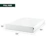 Zinus 10 Inch Green Tea Pressure Relieving Memory Foam Full Size Mattress, White