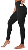 Ewedoos Women's Compression Leggings with No-Front-Seam and Tummy Control