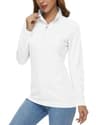 MAGCOMSEN Women's UPF 50+ Quarter Zip Pullover Quick Dry Running Shirt