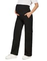 BRATUC Viscose-Blend Maternity Cargo Scrub Pants with Anti-Pilling Fabric