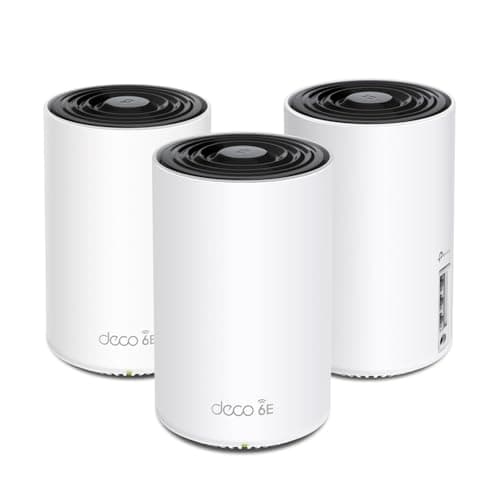 TP-Link Deco XE75 AXE5400 Tri-Band Wi-Fi 6E Mesh System (3-Pack) - 7200 Sq. Ft.