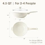 SENSARTE 11-Inch Ceramic Non-Toxic Nonstick Wok Pan with Stay-Cool Handle