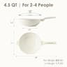 SENSARTE 11-Inch Ceramic Non-Toxic Nonstick Wok Pan with Stay-Cool Handle