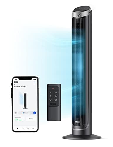 DREO 40-Inch Smart Tower Fan with Alexa Integration and Mobile App Controls