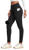 Heathyoga High-Waisted Thermal Winter Leggings with Functional Pockets