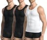 JESIDO Men's Slimming Body Shaper Chest Compression Undershirt 3-Pack