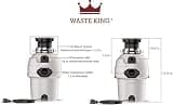 Waste King L-3200 Legend Series 3/4 HP Garbage Disposal with Pre-Installed Cord