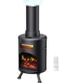 Dr. Infrared DR-991 Portable Electric Fireplace Space Heater with Humidifier