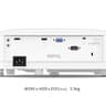 BenQ MW560C WXGA Business Projector with Data Review Mode, 4000 Lumens