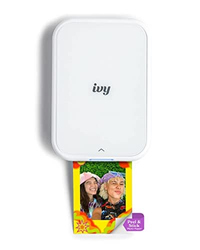 Canon Ivy 2 Mini Bluetooth Zink Zero-Ink Portable Photo Printer (White)