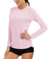 MAGCOMSEN Women's UPF 50+ Long Sleeve Lightweight Crew Neck Sun Shirt