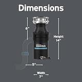 InSinkErator Essentials ES50 1/2 HP Continuous Feed Kitchen Garbage Disposal