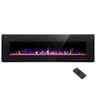 R.W.FLAME 60-Inch Recessed and Wall Mounted Linear Electric Fireplace Insert