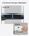 BAOZEE Mac Mini M4 Dock with NVMe SSD Enclosure and Dual Monitor 4K Display Output