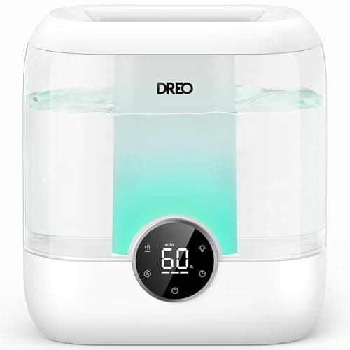 DREO Heavy-Duty 6-Liter Cool Mist Humidifier with Auto-Adjust Mode and LED Touch