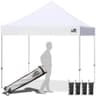 Eurmax USA Commercial Instant Tent, Heavy-Duty Pop-Up Canopy with Rolling Bag (10x10)