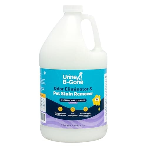 Urine B-Gone Professional Enzyme Odor Eliminator & Pet Stain Remover, Lavender, 1 Gal