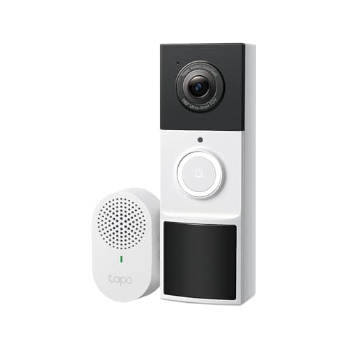 TP-Link Tapo 2K Smart Video Doorbell D210 with 160-Degree Wide Angle View