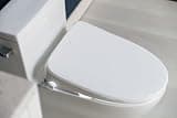 Alpha Bidet UX Pearl Ultra-Slim Electric Bidet Toilet Seat with Tankless Heating