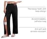 Deyeek Women's Wide-Leg Post Surgery Sweatpants for Medical Bag Support
