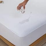 Kingnex Bamboo Viscose Jersey Split King Mattress Protector, 2-Pack Set