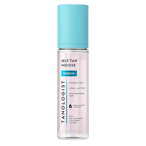 Tanologist Medium Self Tan Mousse Clean Formula for a Clear Streak-Free Glow