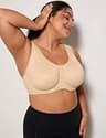 SYROKAN Women's Max Control High Impact Underwire Minimizer Sports Bra