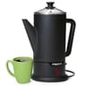 Presto 02815 12-Cup Cordless Serving Electric Coffee Percolator in Matte Black