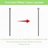 Thrivinest 10-Pack No-Dig Metal Garden Border Fence Panel System for Small Dogs