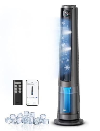 DREO TurboCool 765S Misting Tower Fan with 6-Liter Evaporative Cooling Tank