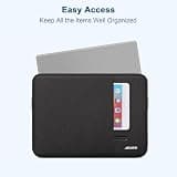 MOSISO Vertical Water-Resistant Polyester Laptop Sleeve with Front Pocket Storage
