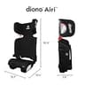 Diono Airi Lightweight Highback Booster Car Seat with Folding Travel Design