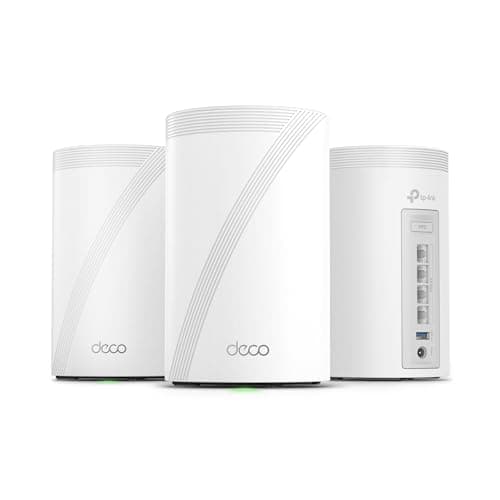TP-Link Deco BE63 Tri-Band BE10000 WiFi 7 Whole Home Mesh System (3-Pack)