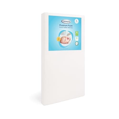 Graco Premium Foam Waterproof Baby Crib and Toddler Bed Mattress with Cover
