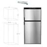 RecPro 6.3 Cu.Ft. 3-Way Gas and Electric RV Refrigerator with Latching Door Handles