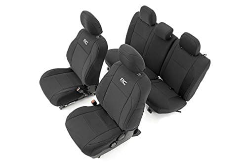 Rough Country Neoprene Waterproof Front and Rear Seat Covers for Toyota Tacoma