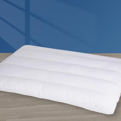 Minupwell Ultra Flat 2.5-Inch Medium-Firm Pillow with 100% Cotton Cover