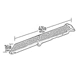 Pet Gear SupertraX Compact 42-Inch Dog Ramp with Pressure-Activated Grip Surface