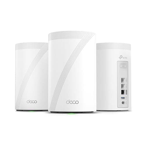 TP-Link Deco BE67 Tri-Band BE14000 WiFi 7 Whole Home Mesh System (3-Pack)