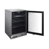 Blaze 20-Inch Outdoor Rated Beverage Cooler Glass Door 4.5 Cu Ft Capacity