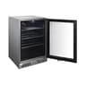 Blaze 20-Inch Outdoor Rated Beverage Cooler Glass Door 4.5 Cu Ft Capacity