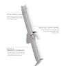 T3 SinglePass Curl X Extra-Long Barrel 1.5-Inch Ceramic Curling Iron Tool