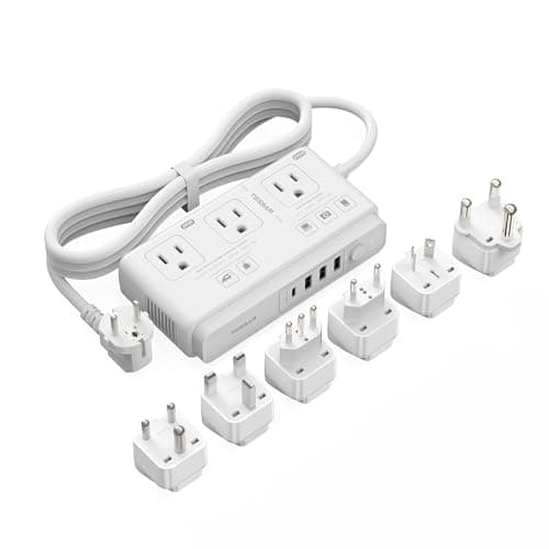 TESSAN 220V to 110V 7-in-1 Travel Voltage Converter with Global Adapters