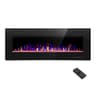 R.W.FLAME 50-Inch Ultra-Thin Wall Mounted and Recessed Electric Fireplace