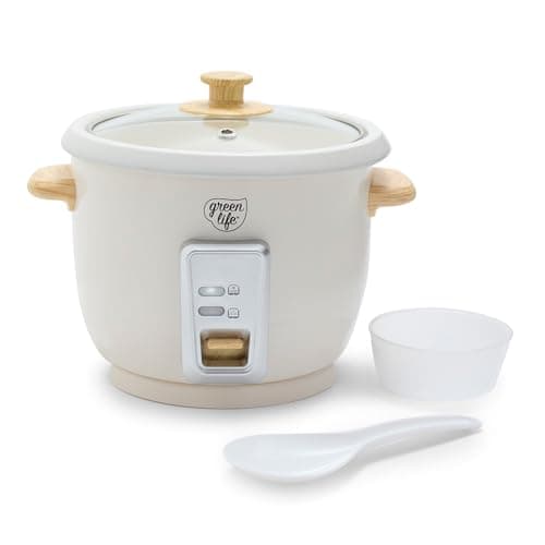 GreenLife 6-Cup PFAS-Free Ceramic Nonstick Rice, Grains & Oatmeal Multicooker